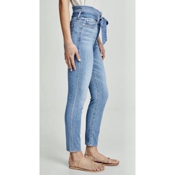 7 For All Mankind Light Blue High Rise Jeans - Picture 7 of 16